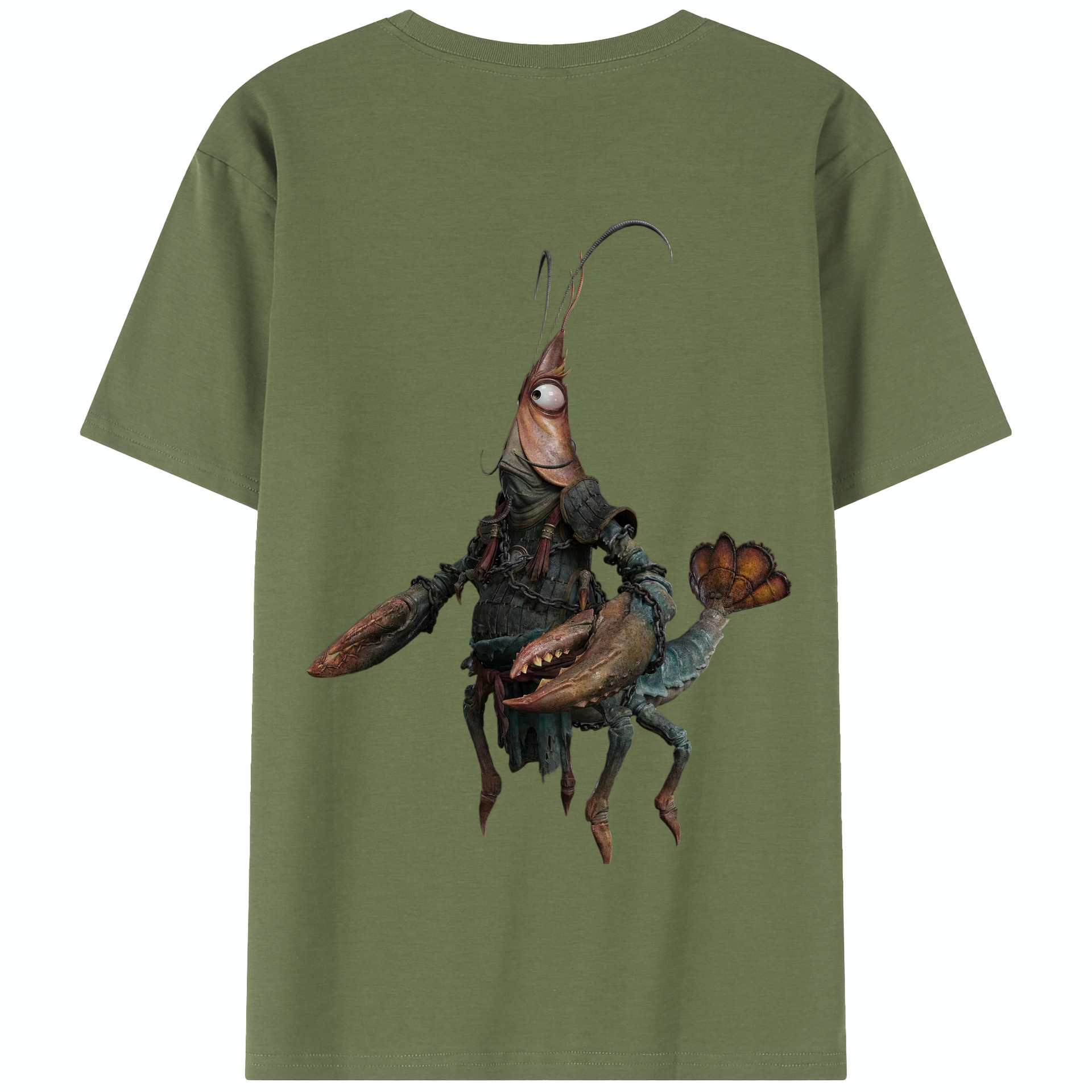 （画像用） Ne Zha 2 ナタ 魔童の大暴れ 綿100％半袖Tシャツ（背面プリント）